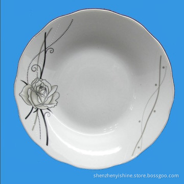 9'' Soup Plate in Cut Edge Shape